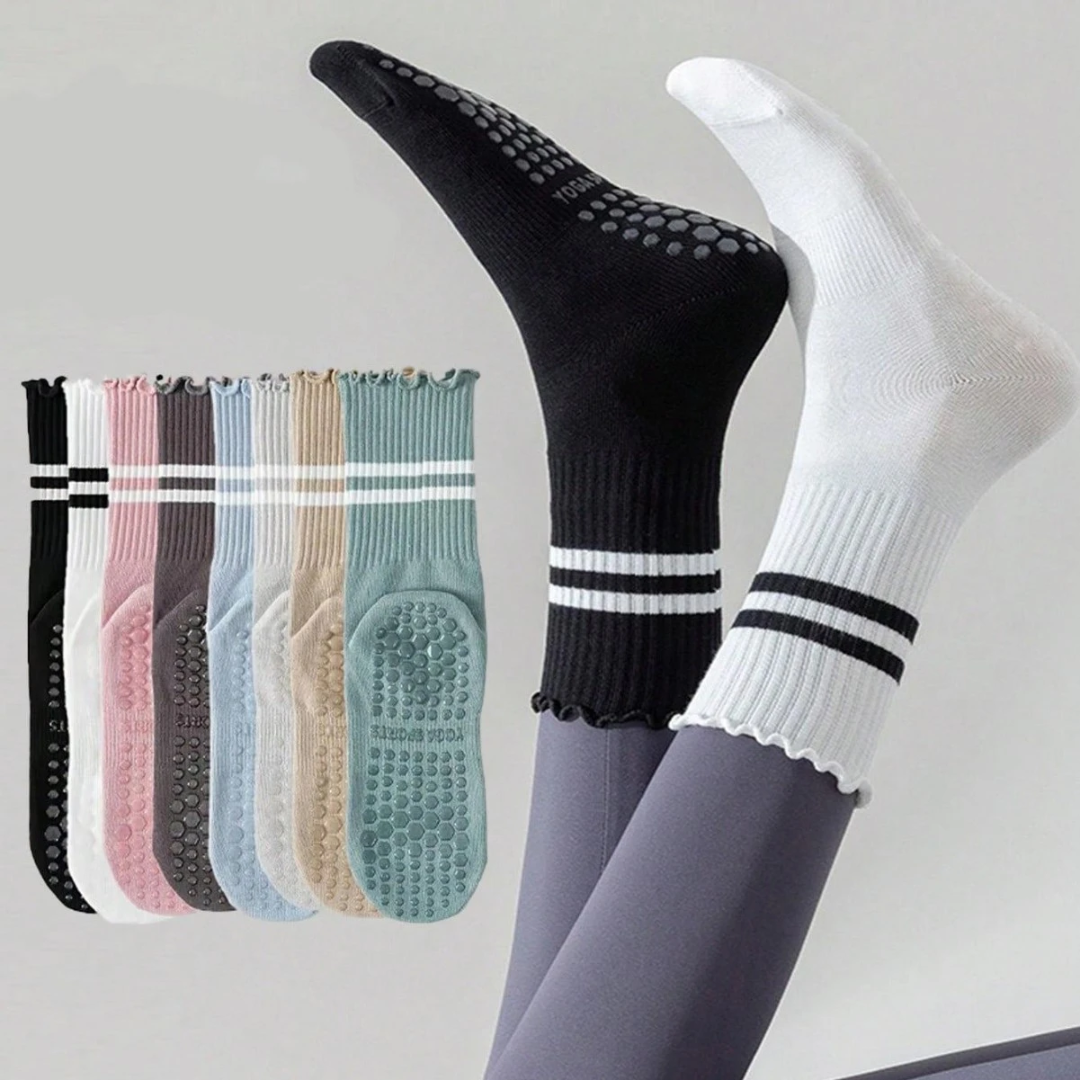 Ruffle Grip Pilates & Yoga Socks ys0015