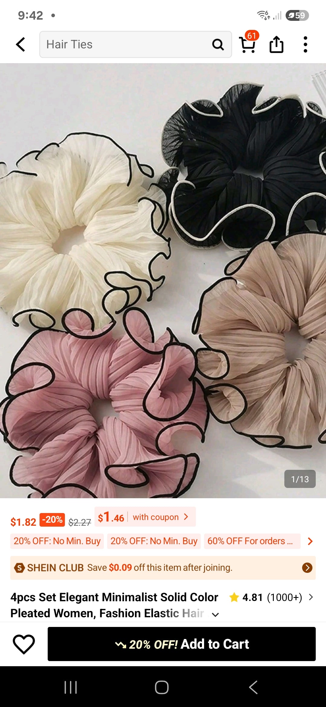 Scrunchy solid color s007