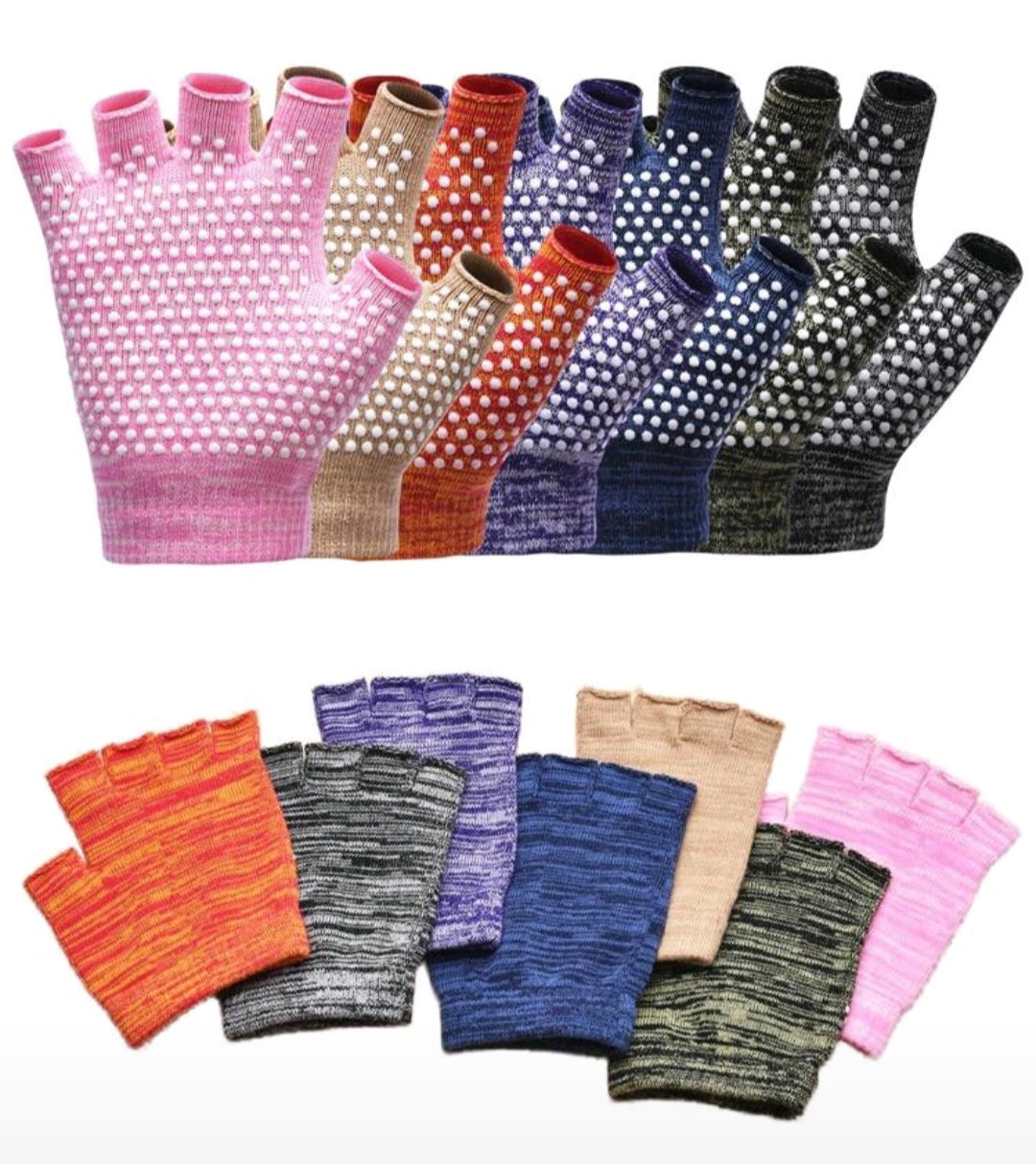 Lady's Non-Slip, Anti-Friction Fitness Gloves Pilates, Yoga g001