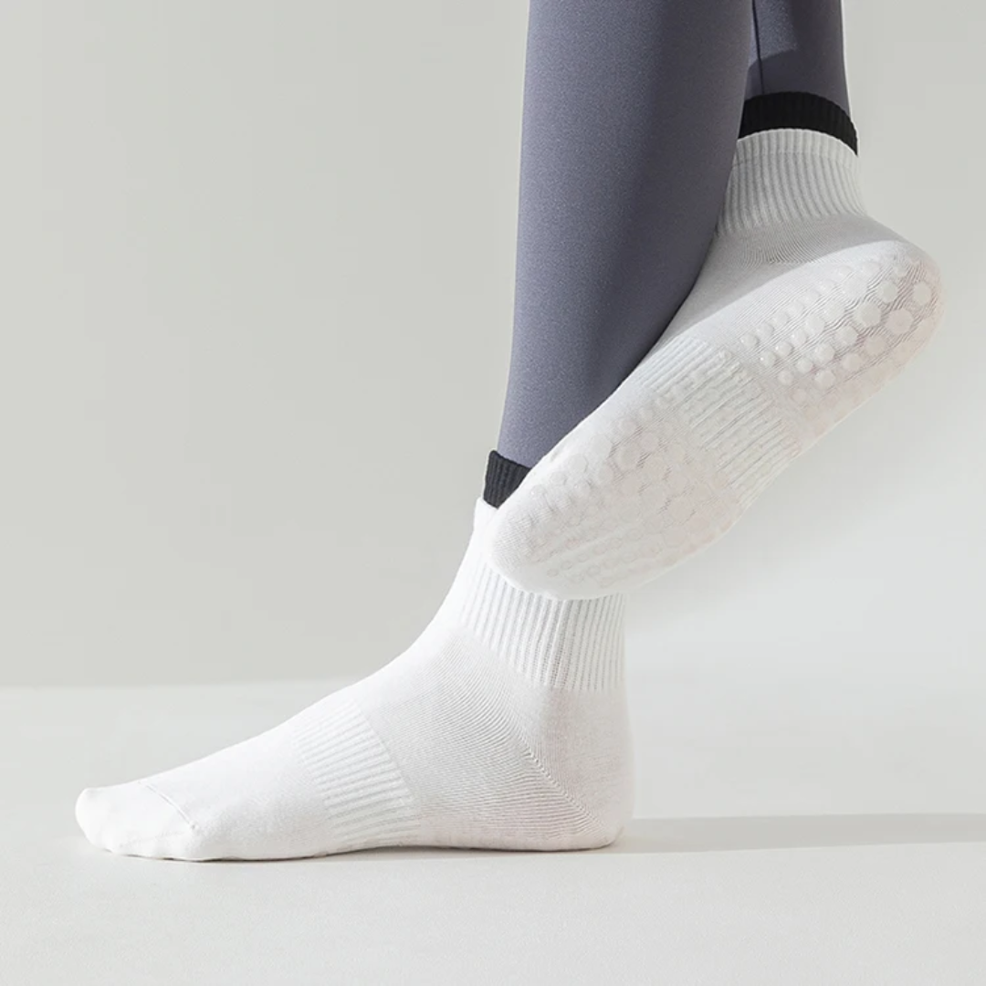 Pilates yoga socks contrast colors S0029