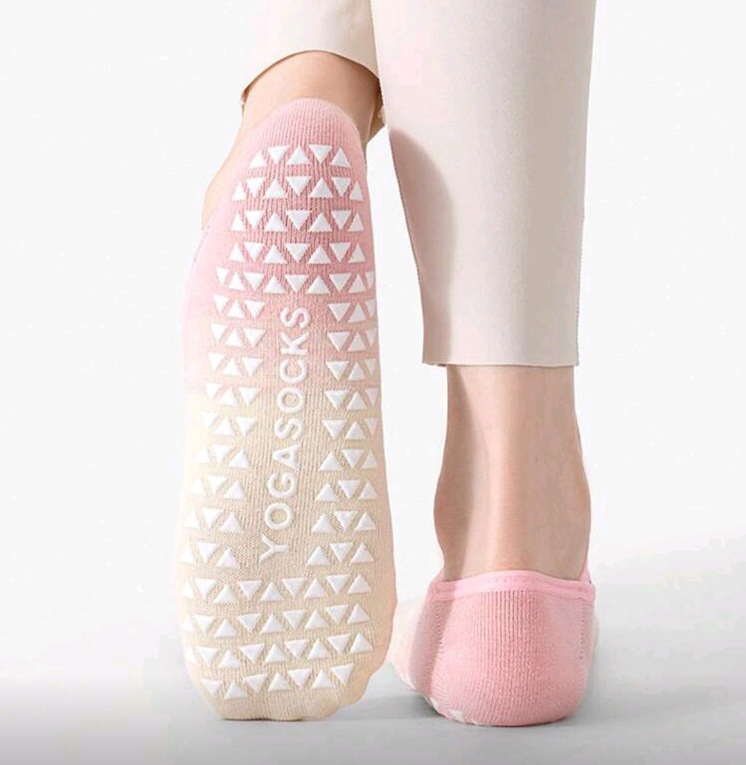 Rainbow pilates yoga socks-ys0010