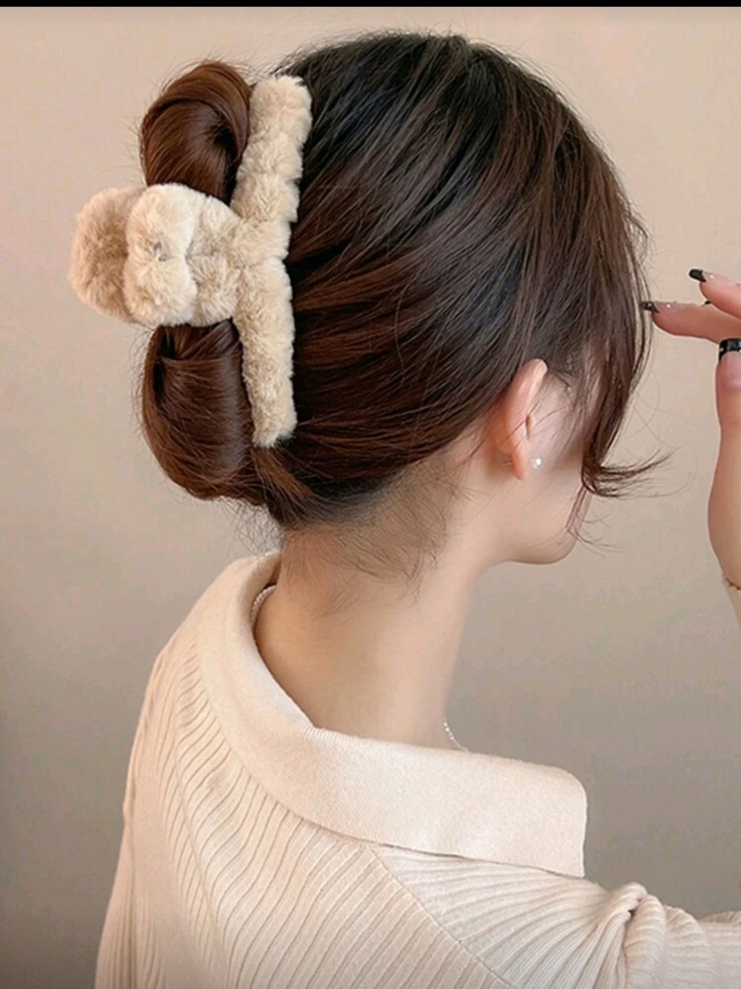 Plush hair clip clip001