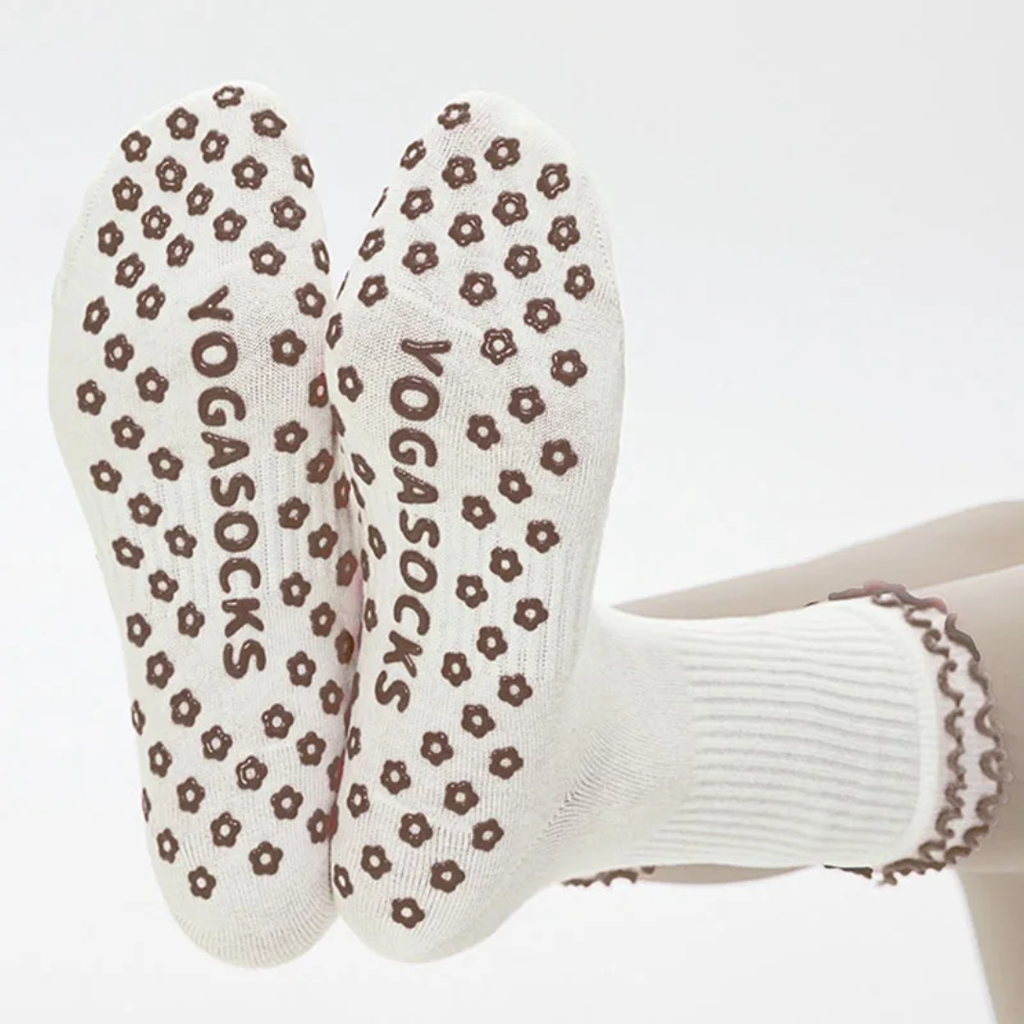 Pilates yoga flowers socks S0037