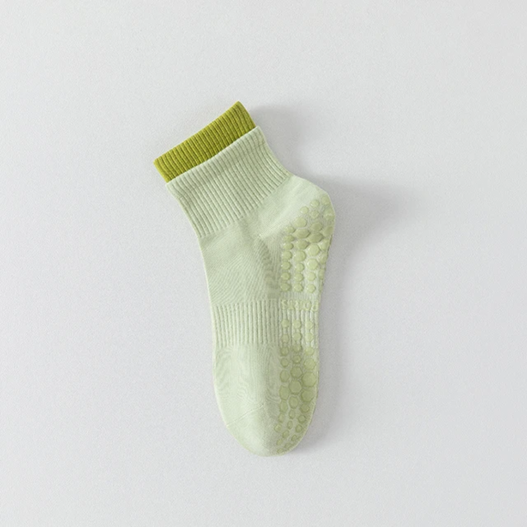 Pilates yoga socks contrast colors S0029