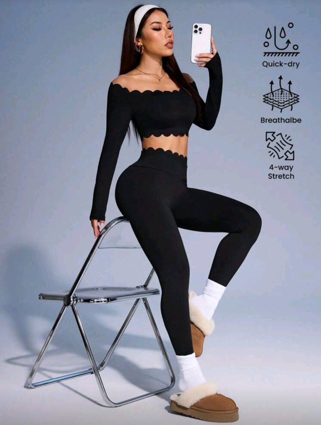 Fringe women set _black Set002