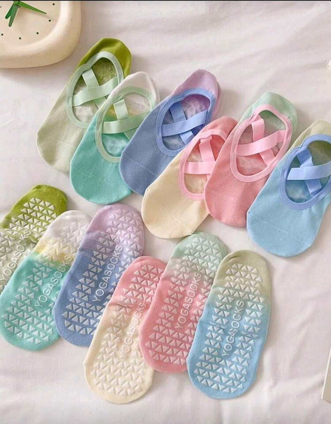 Rainbow pilates yoga socks-ys0010