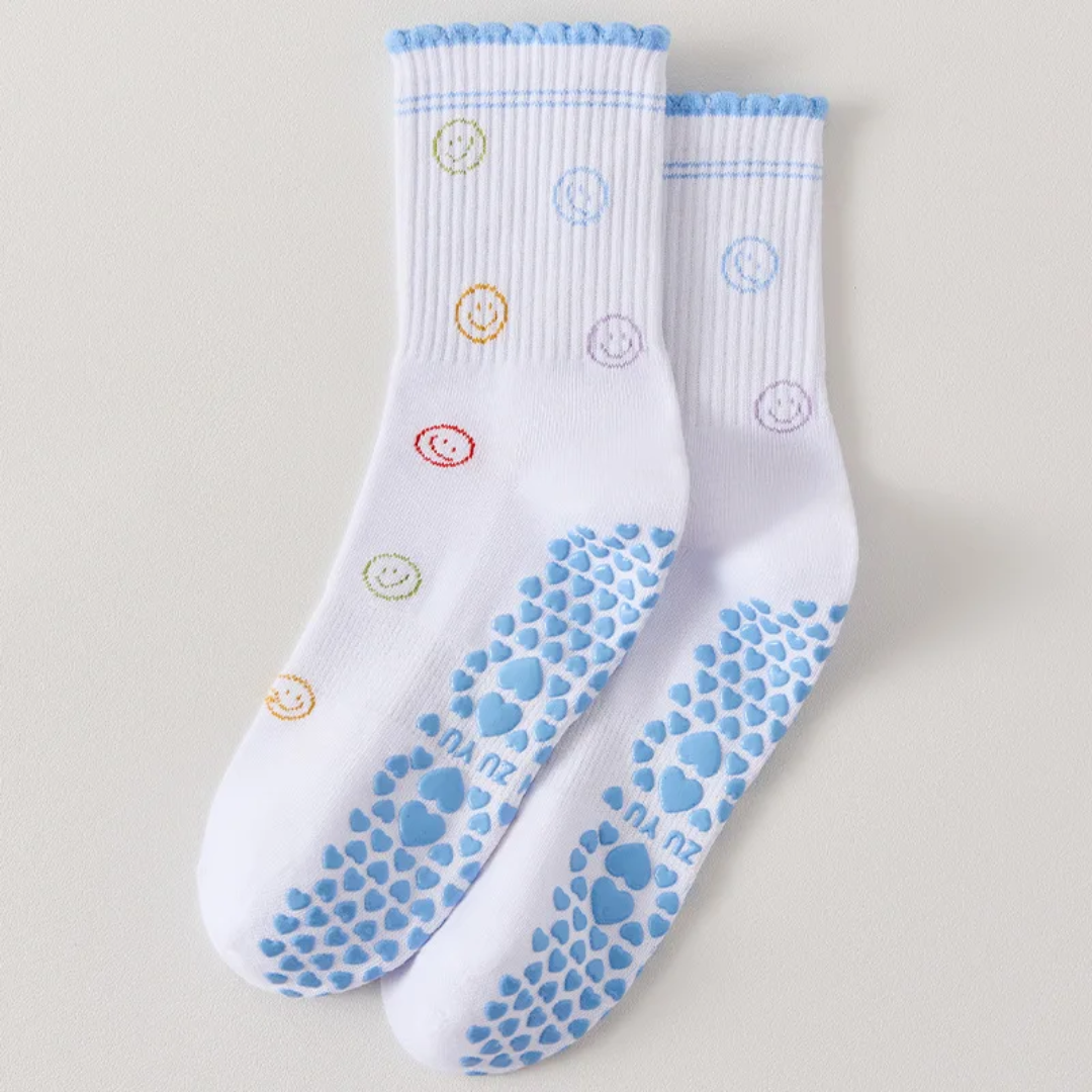 Happy face pilates long socks S0023