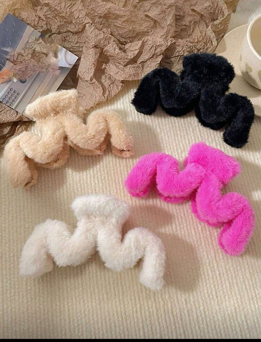 Plush elegant hair clip-clip 002